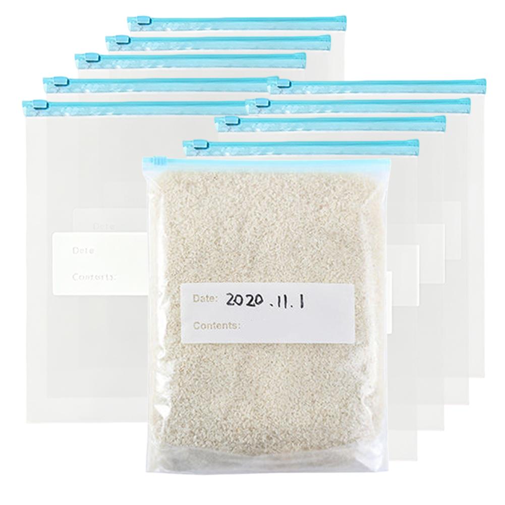 Food Storage Ziploc - Yeniden Kullanılabilir Sürgülü Gıda Saklama Poşetleri,