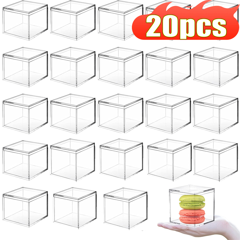 Xmas Food Storage Containers - 1-20 adet şeffaf kapak ile akrilik
