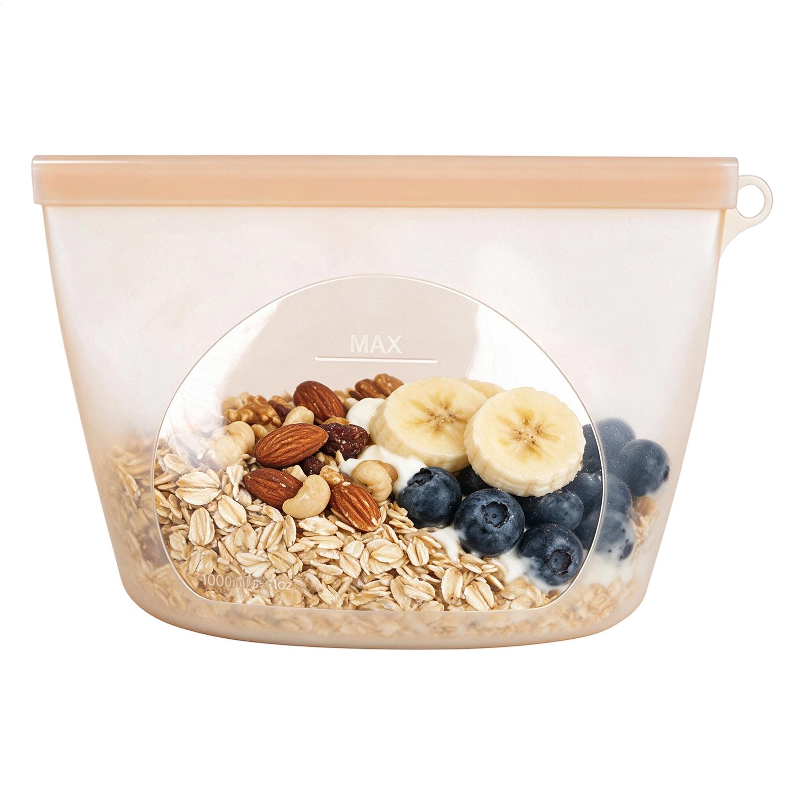 Food Storage Ziploc - Gıda Saklama İçin Silikon Torbalar 1000ml