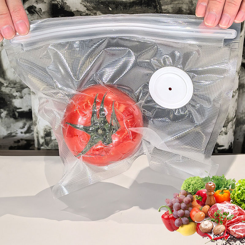 Food Storage Zip Bags - Geliştirilmiş Versiyon vakumlu gıda saklama poşeti