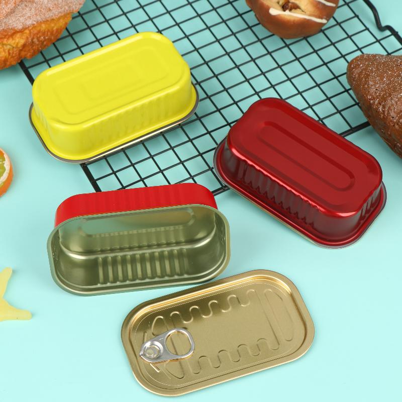 Food Storage And Organizer - 2 adet dikdörtgen Mini mühürlü metal