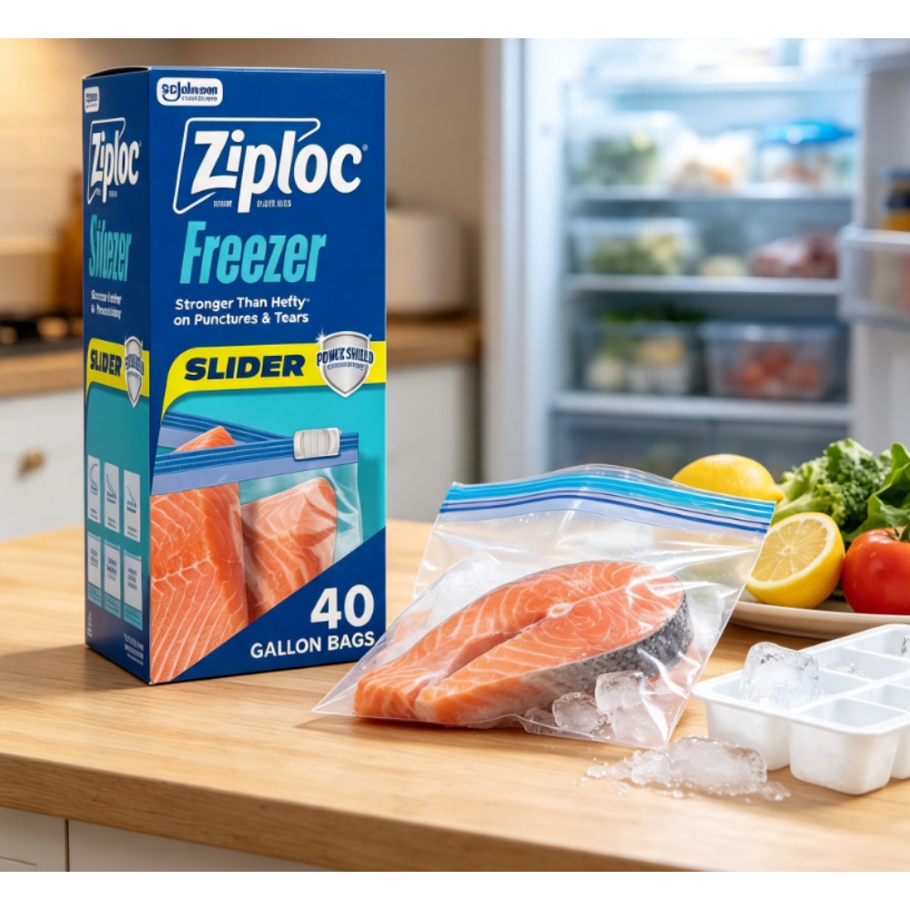 Food Storage Ziploc - Ziploc Marka Sürgülü Kilitli Galon Dondurucu