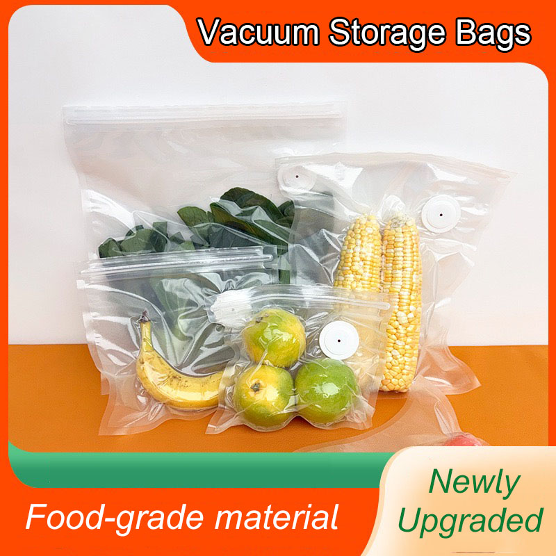 Food Storage Zip Bags - Yeni Yeniden Kullanılabilir Hava Vakumlu Saklama
