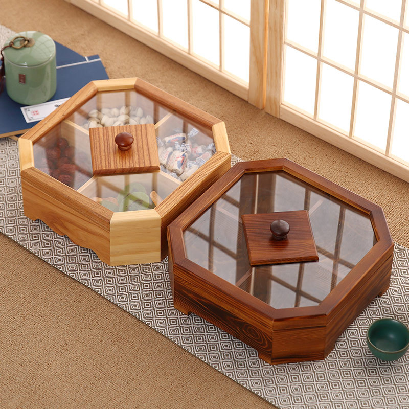 Food Storage Jars With Wooden Lids - Yeni Ahşap Şeker Bisküvi Saklama Kutusu