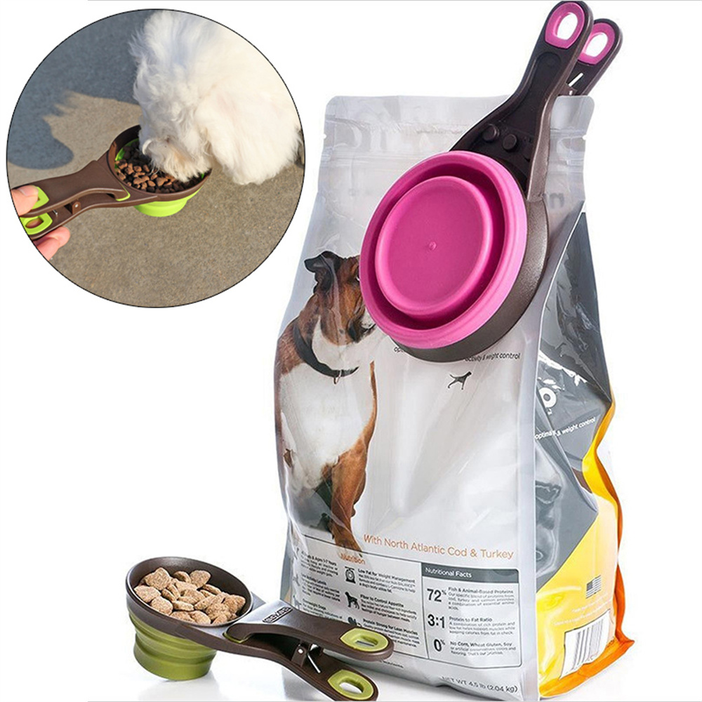 Food Storage Silicone Bags - Taşınabilir Katlanabilir Silikon Evcil Hayvan Mama