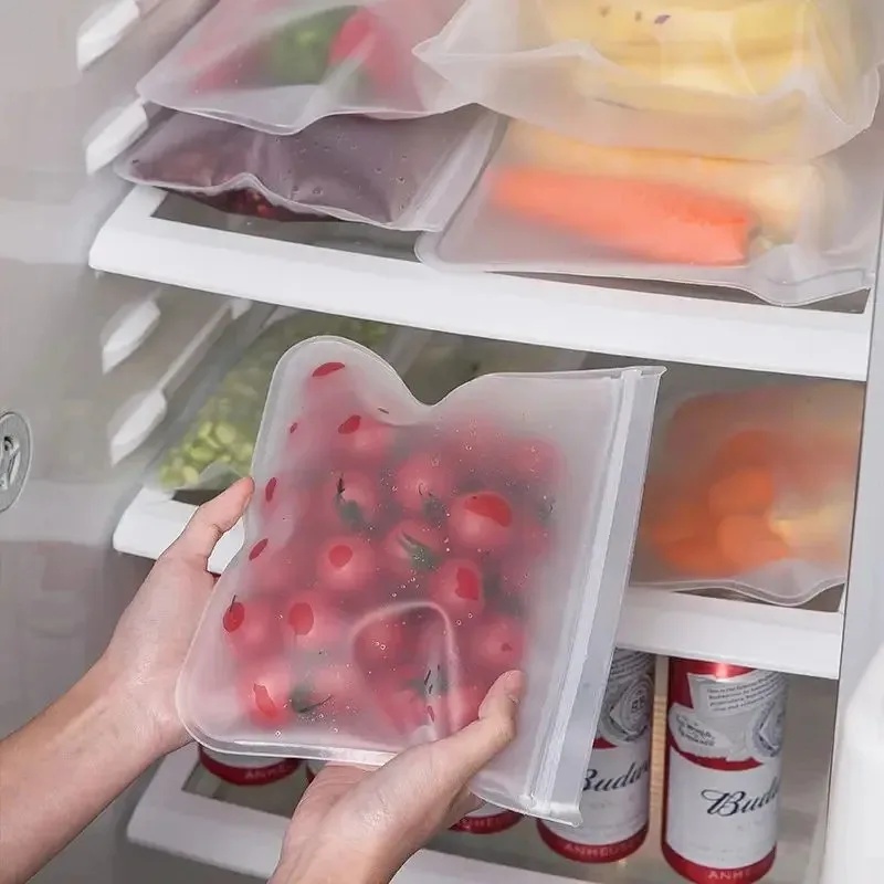 1/2/3/4 adet Silikon Gıda Sakl - Food Storage Zip Bags incelemesi ve fiyatı