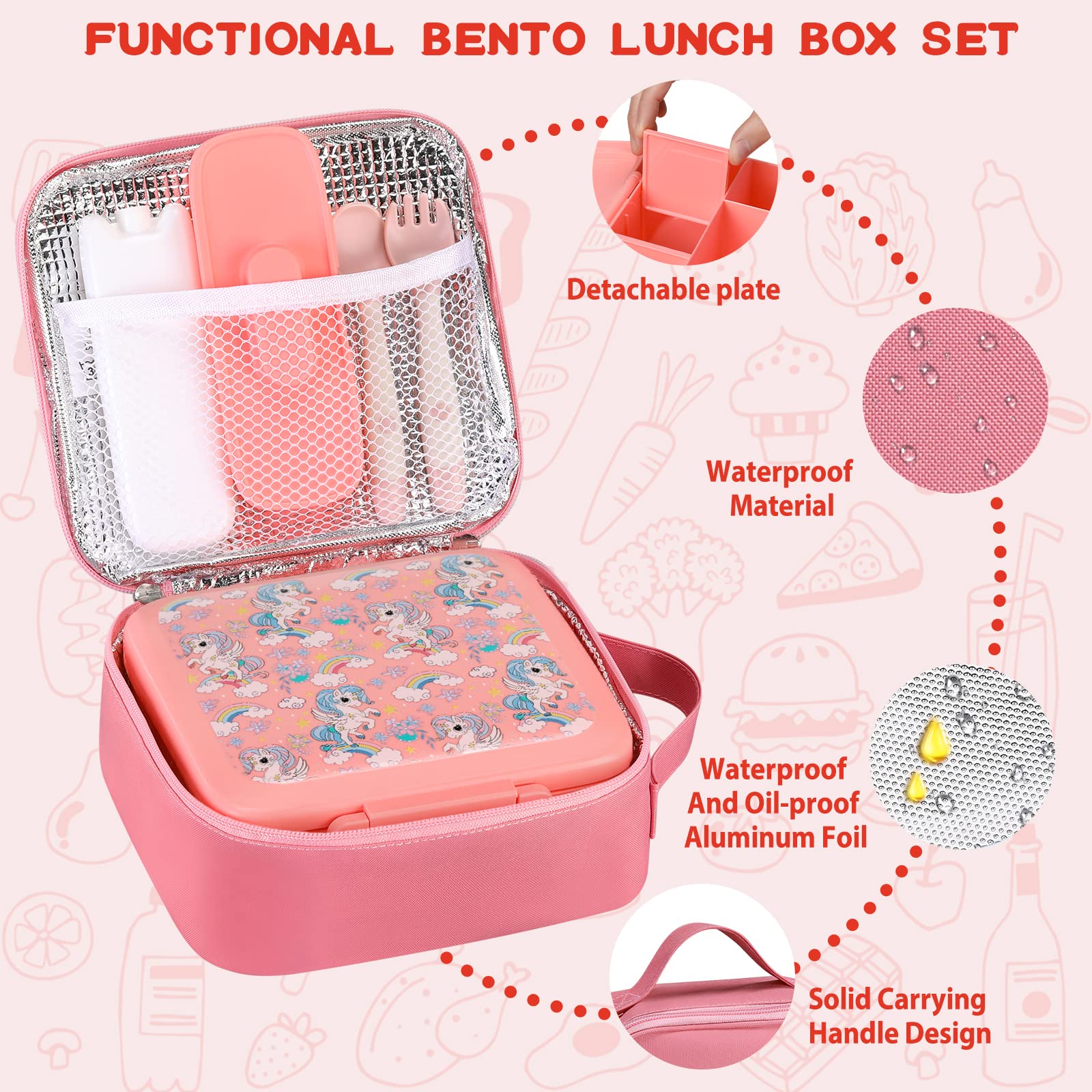 Çocuklar için Bento Öğle Yemeğ - Food Storage Zip Bags incelemesi ve fiyatı