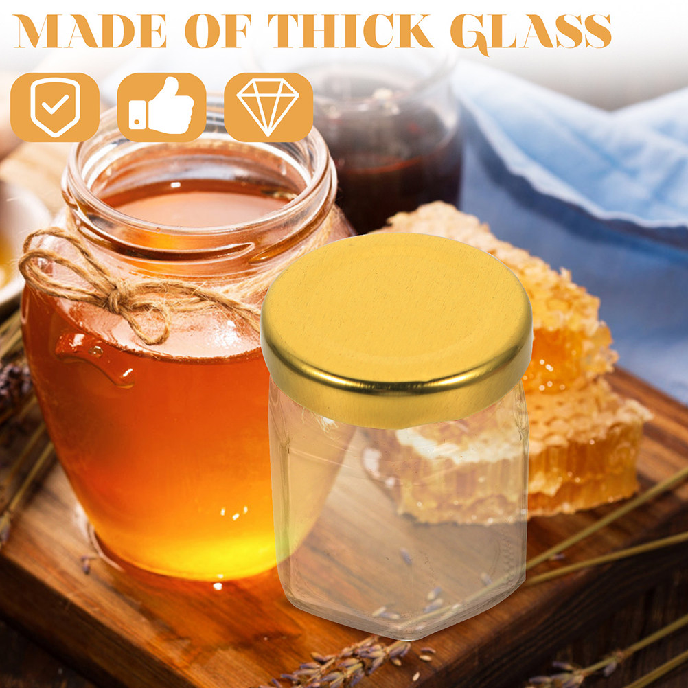 6 Adet Altıgen Şekilli Cam Kav - Food Storage Jar Glass incelemesi ve fiyatı