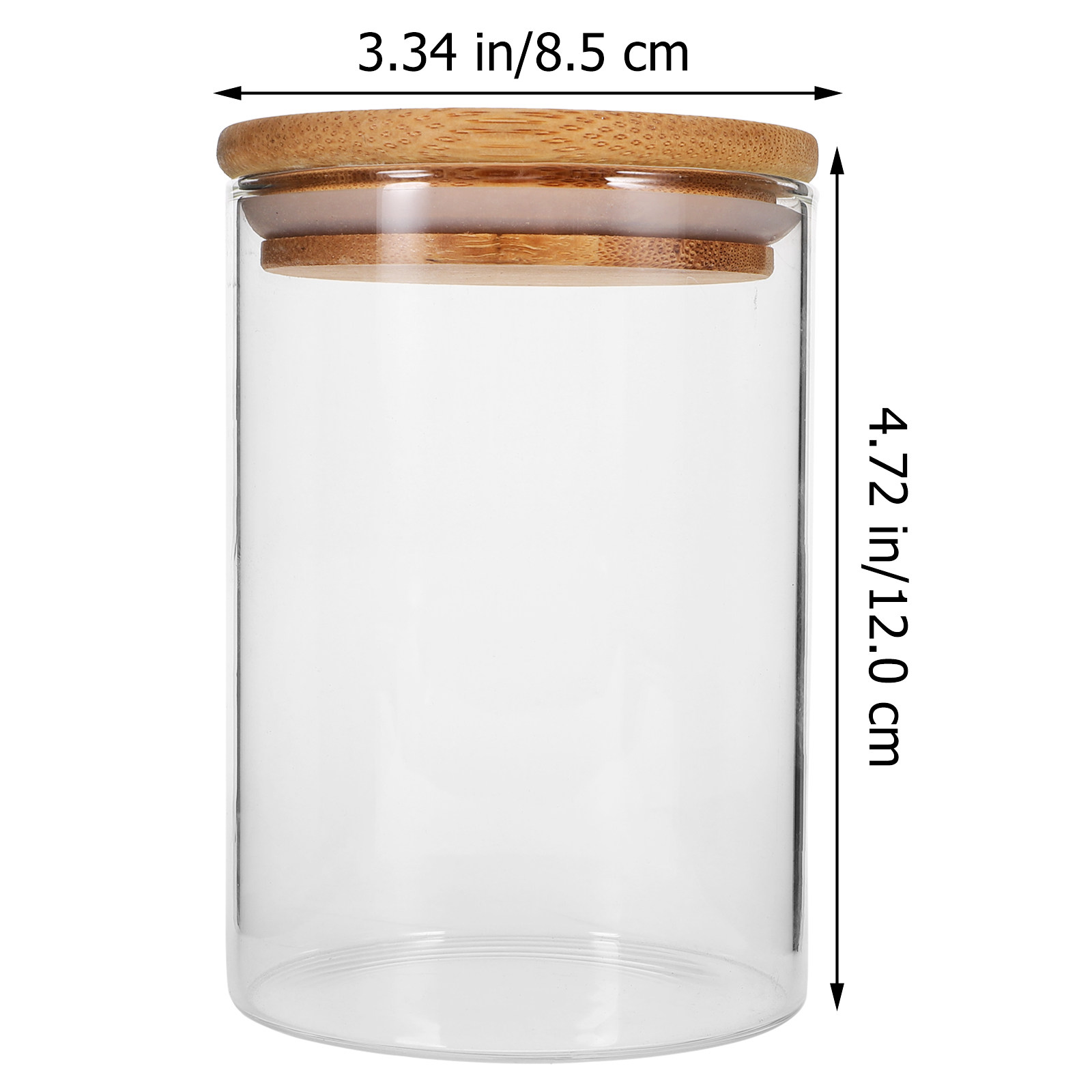 3 Adet Hava Geçirmeyen Cam Sak - Food Storage Jars With Wooden Lids incelemesi ve fiyatı