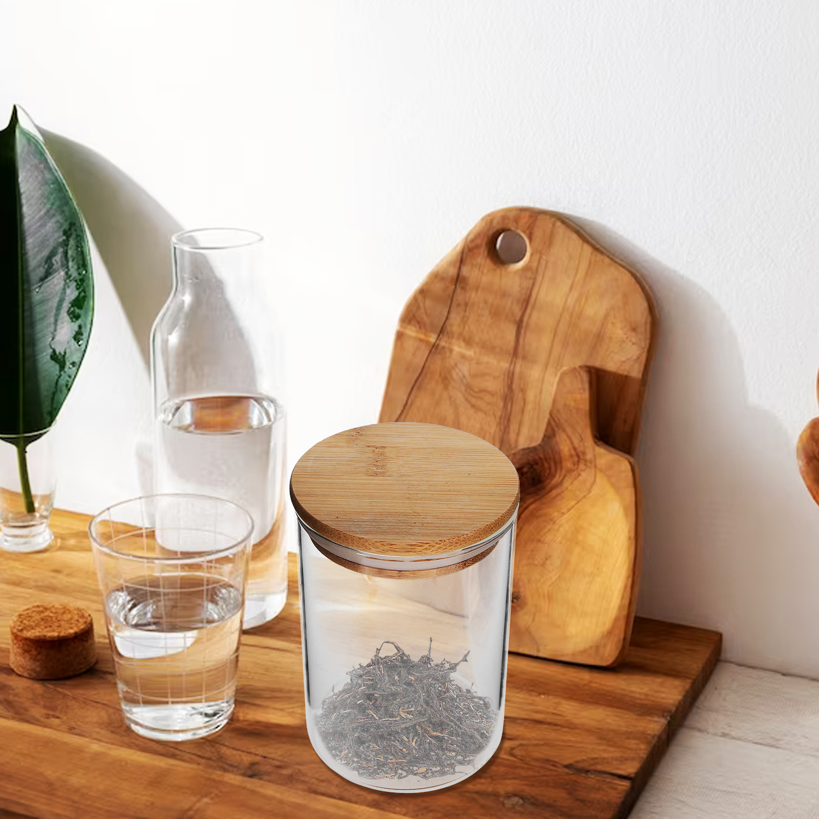 3 Adet Hava Geçirmeyen Cam Sak - Food Storage Jars With Wooden Lids incelemesi ve fiyatı