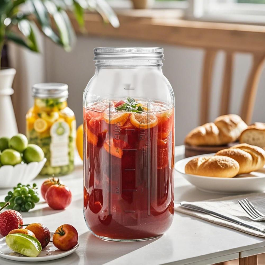 2000ML Geniş Ağızlı Mason Cam  - Food Storage Jar Glass incelemesi ve fiyatı