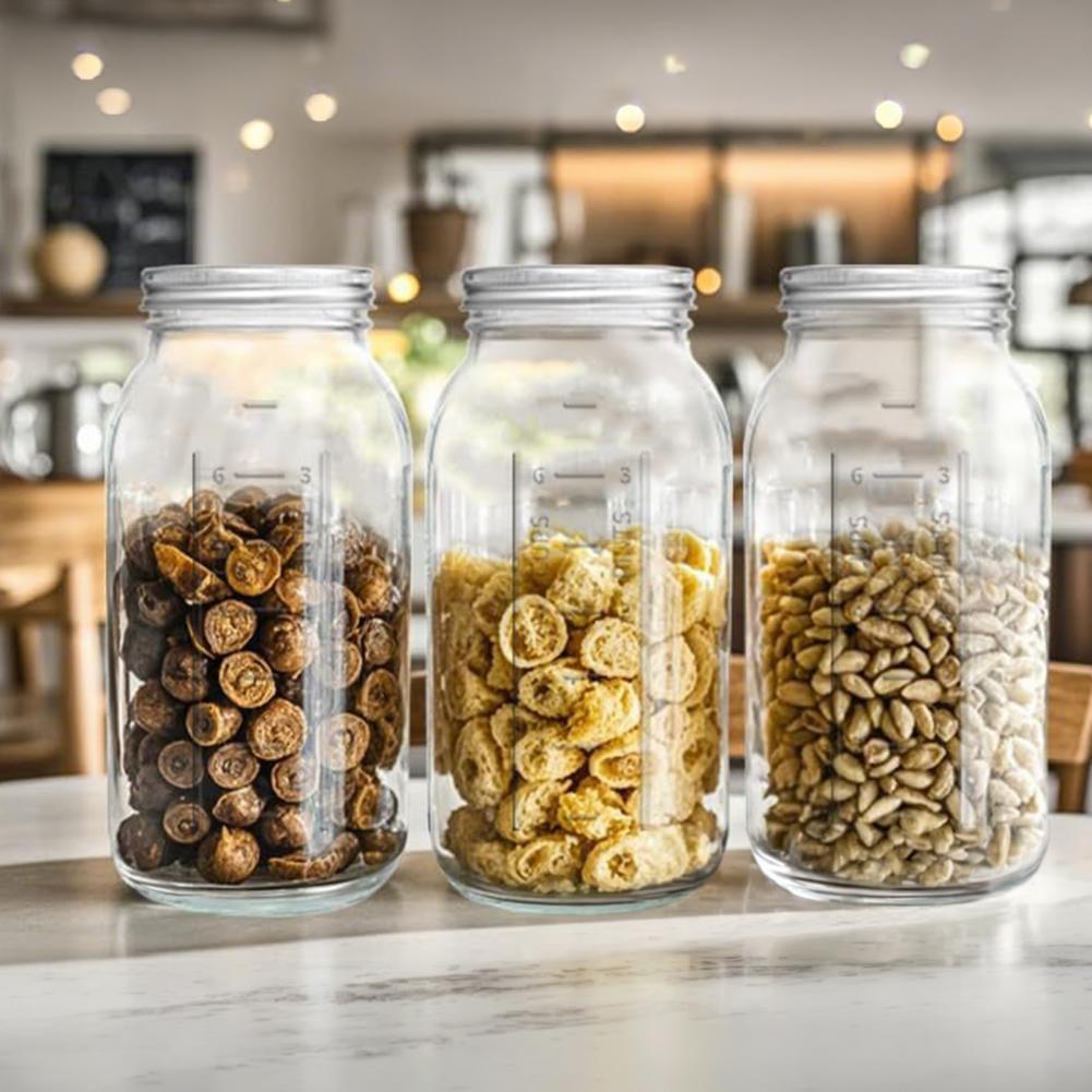2000ML Geniş Ağızlı Mason Cam  - Food Storage Jar Glass incelemesi ve fiyatı