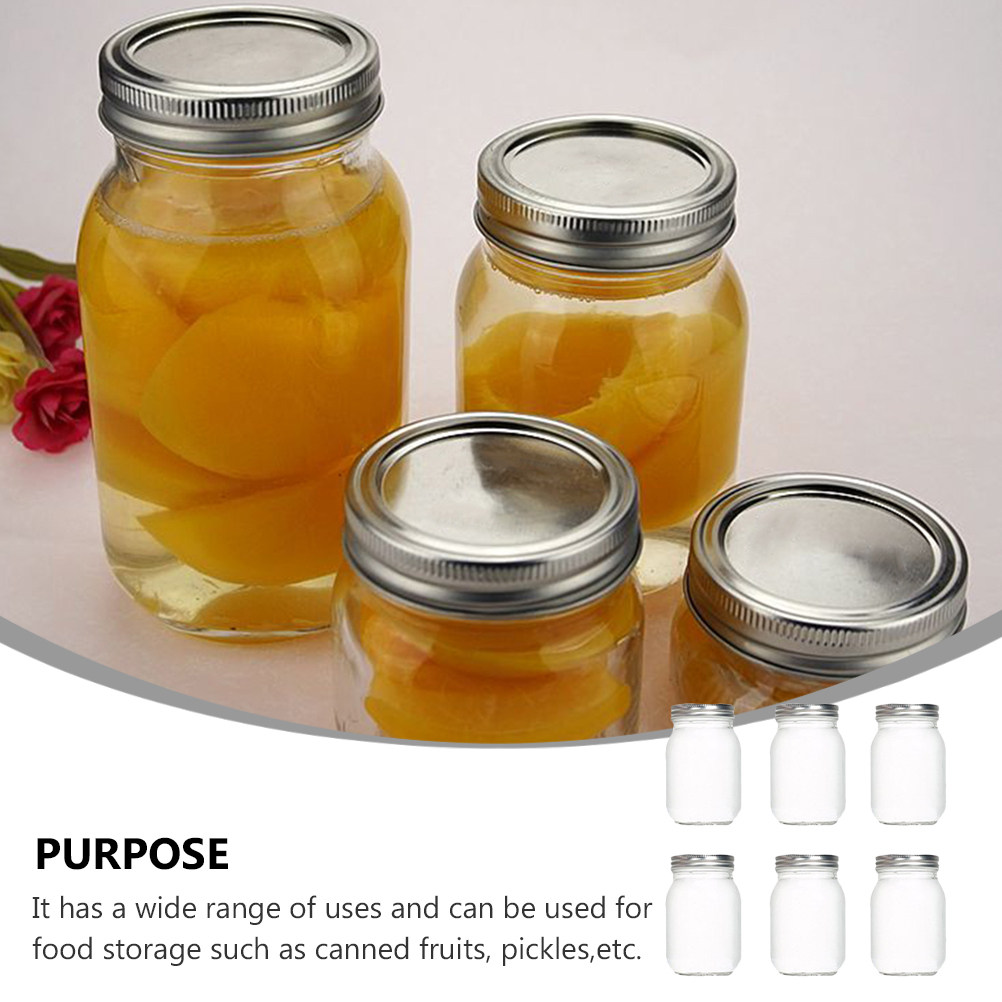 6 adet şeffaf yuvarlak cam kav - Food Storage Jar Glass incelemesi ve fiyatı