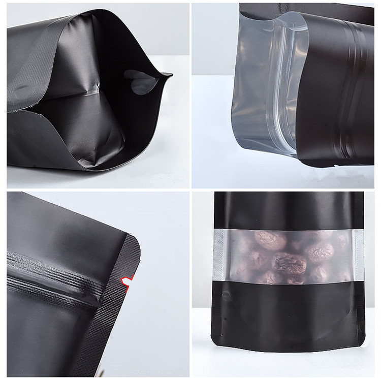 100 adet Stand-up mat siyah al - Food Storage Zip Bags incelemesi ve fiyatı