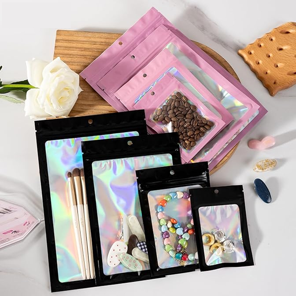10-1000 Adet Holografik Kilitl - Food Storage Zip Bags incelemesi ve fiyatı